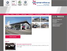 Tablet Screenshot of kreuz-garage.ch